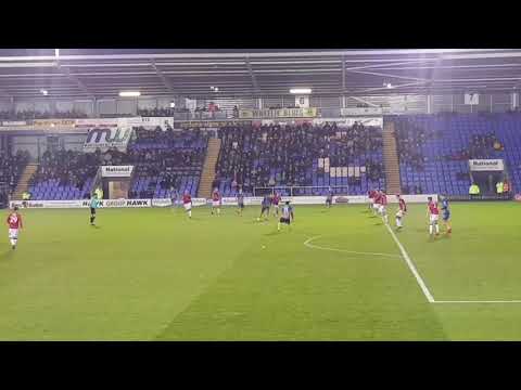 Shrewsbury town v Morecambe in the f.a cup 2nd round 💙💛💙💛