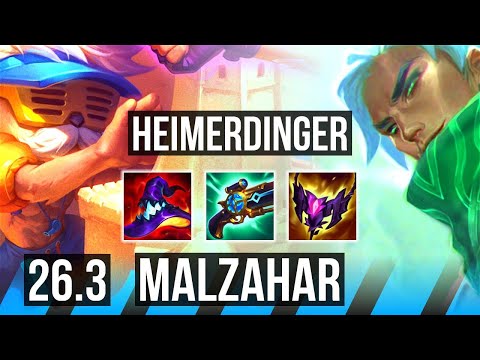 HEIMERDINGER vs MALZAHAR (MID) | Good KDA: 9/1/2 | EUW Diamond | 26.3
