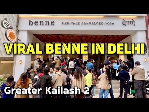 Delhi’s New Viral Benne in Greater Kailash 2, Benne Heritage Bangalore Dosa #bundelaofficial