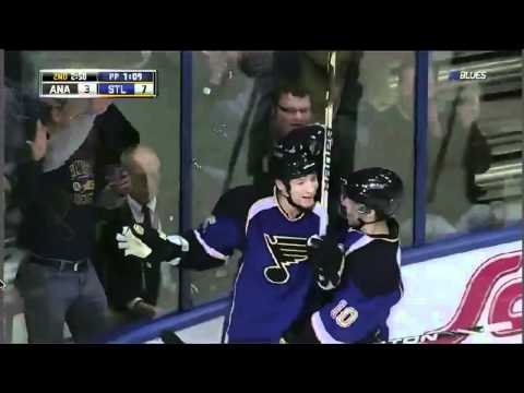 Chris Stewart Notches his 2nd goal debut 2/19/11 [HD]