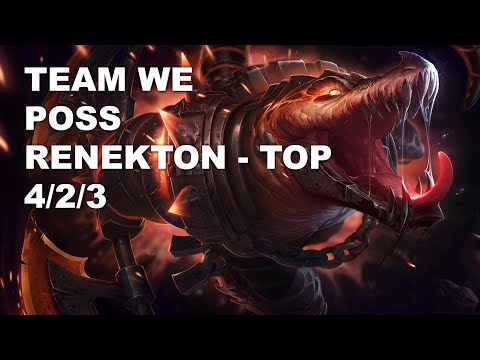 Team WE Poss Top Renekton vs Sett - KR Grandmaster Patch 10.9