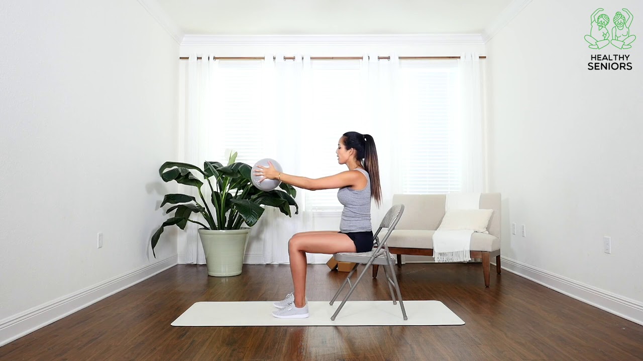 Best exercises for seniors - Chest Squeeze