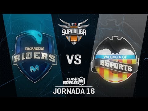 MOVISTAR RIDERS VS VALENCIA CF ESPORTS| SUPERLIGA ORANGE CLASH ROYALE | Jornada 16 | Año 2018