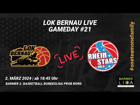21. Spieltag: LOK BERNAU vs. RheinStars Köln | Barmer 2. Basketball Bundesliga ProB Nord
