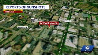 Gunshots reported in Downtown Greenville