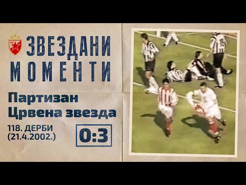Partizan - Crvena zvezda 0:3 | 118. derbi (21.4.2002.), highlights