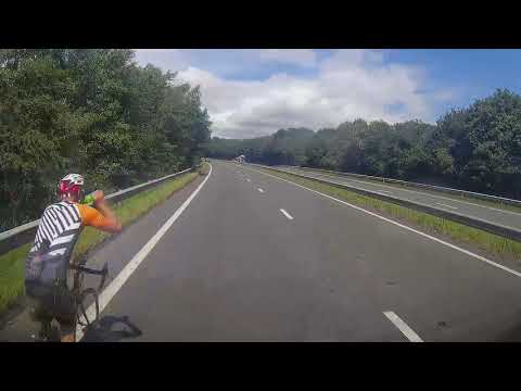 Cyclist hit by van at 70mph on A590