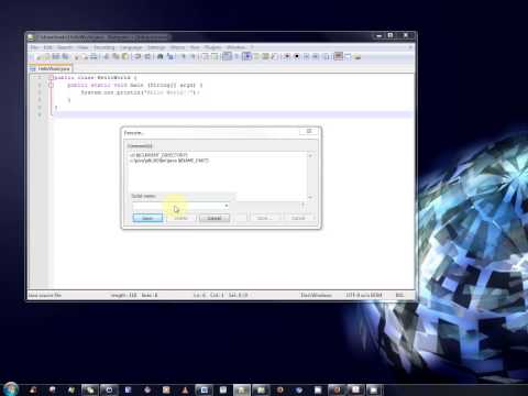 Java Tutorial - How to write, compile and run Java programs all within Notepad++ Video