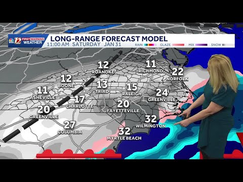 Snowstorm likely Saturday winter storm alerts up in North Carolina | Blustery &  bitter cold wind...