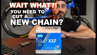 How To Size And Cut A New Chain For A Mountain Bike | KMC X12