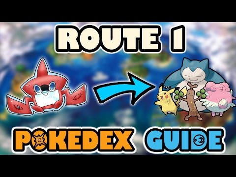 ROUTE 1 COMPLETE POKEDEX GUIDE - Pokemon Sun and Moon