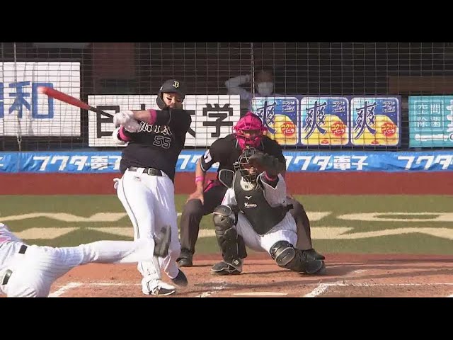 【7回表】バファローズ・T-岡田 ライトスタンドへ飛び込む今季初ホームラン!! 2021/5/9 M-B