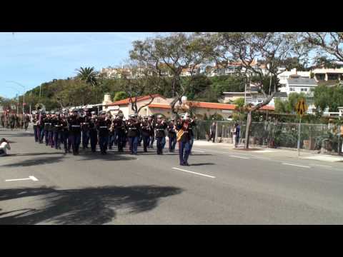 1st Marine Division Band - Semper Fidelis & The Marines' Hymn - 2011 Dana Point Parade