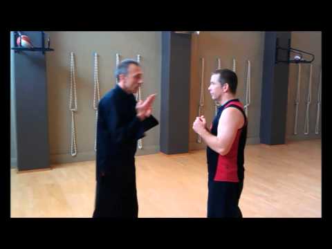Karate's basic chudan nukite