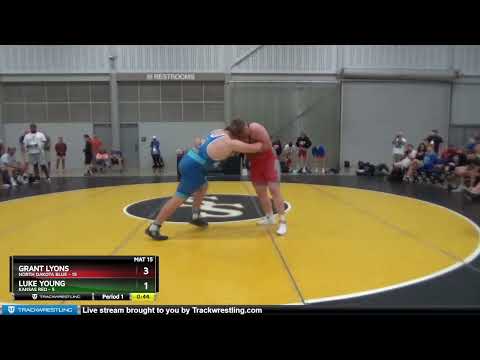 285 Lbs Round 4 (6 Team) - Grant Lyons, North Dakota Blue Vs Luke Young, Kansas Red Da36