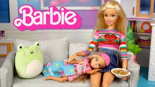 Barbie Doll Family Toddler Chelsea Get Well Routine