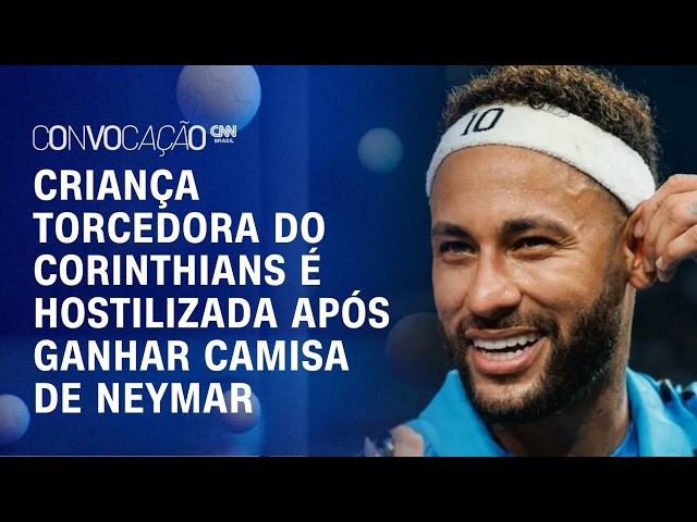 Criança torcedora do Corinthians é hostilizada após ganhar camisa de Neymar | CONVOCAÇÃO CNN