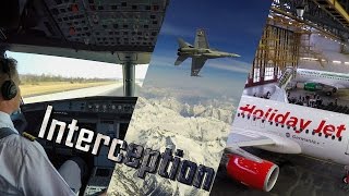 Holidayjet (Germania Flug AG) | Airbus A319 F/A-18 Interception in 4K