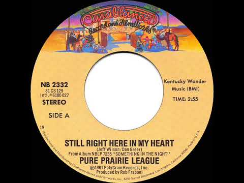 1981 HITS ARCHIVE: Still Right Here In My Heart - Pure Prairie League (stereo 45)