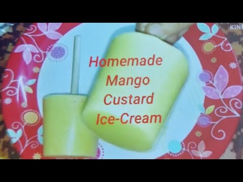 Homemade Mango Custard Ice-cream|গরমকালের সেরা রেসিপি।Sudeshna Ghosh