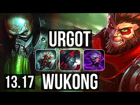 URGOT vs WUKONG (TOP) | 1.8M mastery, 11/2/5, Legendary | NA Diamond | 13.17