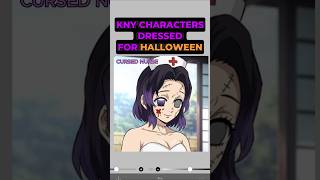 Kny characters at Halloween? 🎃 #kny #demonslayer #drawing #animeart