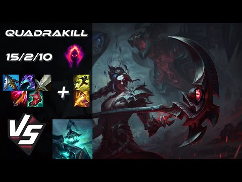 JUNGLE Kayn vs Hecarim [QUADRAKILL] - NA Grandmaster Patch 25.S1.5