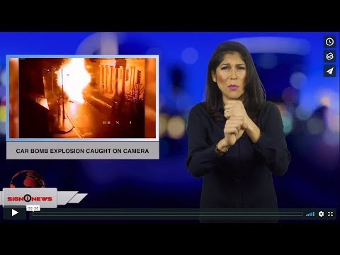 Car bomb explosion caught on camera (ASL - 1.20.19)