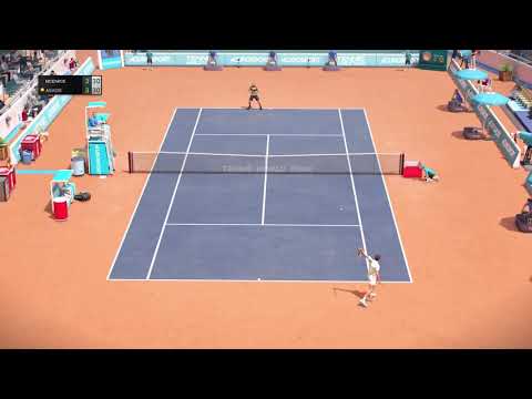 Tennis World Tour (PS4/Switch/PC/XB1)  John McEnroe (Lefty Fix) vs Andre Agassi Gameplay