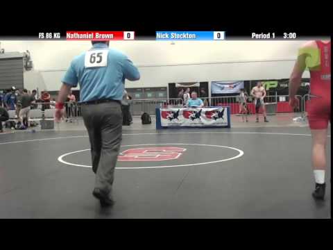 Mens FS FS 86 KG - Nathaniel Brown vs. Nick Stockton