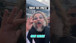 JACK BLACK SANG WITH US!!! 😭🎤🔥 #shorts #sharpefamilysingers @JablinskiGames