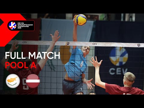 Full Match | Cyprus vs. Latvia | CEV U16 Volleyball European Championship 2025 | Men (Pool A)