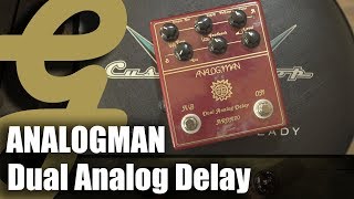 Video thumbnail for AnalogMan ARDX20 Dual Analog Delay by Guitarsenal