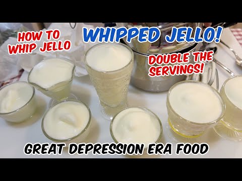 Whipped Jello! Great Depression Era Food - How To Whip Jello - Budget Dessert