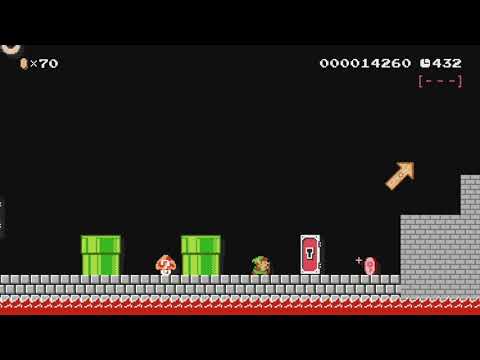 Zelda Fire Temple by NinLL72 - Super Mario Maker - No Commentary 1bq