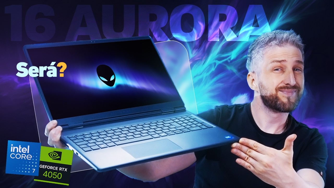 Miniatura da avaliação em vídeo de Notebook Dell Alienware Aurora AC16-C5210H-D20 16 Pol. Intel Core 5 RTX 4050