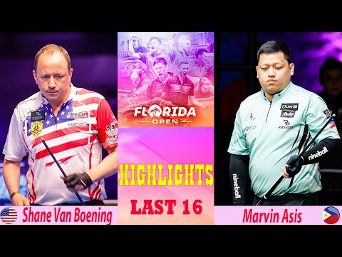 LAST 16 | Shane Van Boening vs Marvin Asis | Florida Open Pool Championship