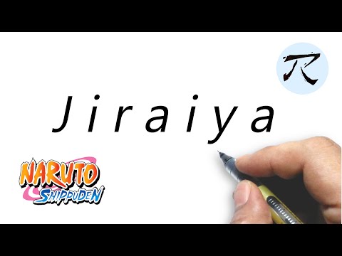 How to draw Jiraiya Naruto from the word Jiraiya