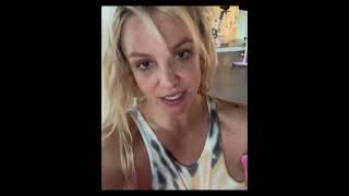 Britney Spears At Home Gym: 'My foot is swollen and I wanna dance !!!' - April 27 2023