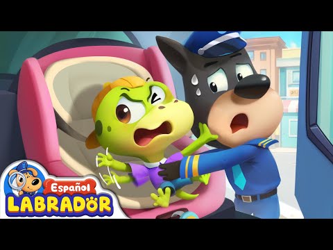 🔍Sheriff Labrador - Siempre Siéntate en Tu Asiento de Auto🚗 | Videos para Niños | BabyBus en Español