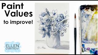 Why painting Values helps your watercolor improve!