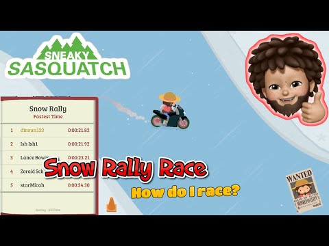 Sneaky Sasquatch - Snow Rally Race | How do I race