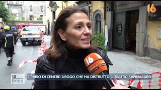 la linea sipario di cenere calato sul teatro sannazaro