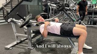 How to do the laying plate loaded chest press