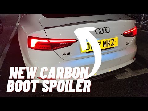 Installing Audi A5 2017 Maxton Designs Carbon Boot Spoiler!