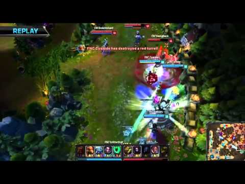 Rekkles Vayne awesome penta kill!   Fnatic vs Copenhagen Wolves W9D1 S4 EU LCS Summer split 2014