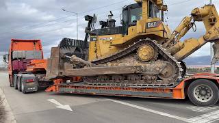 Relocating The Caterpillar D9T Dozer, Liebherr 974 & Liebherr 954 - Sotiriadis/Labrianidis 4k