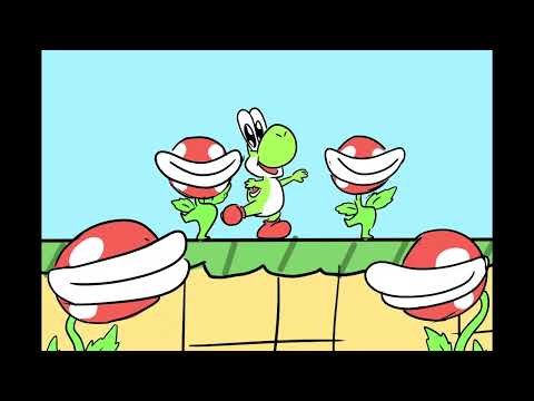 piranha plants on parade animated