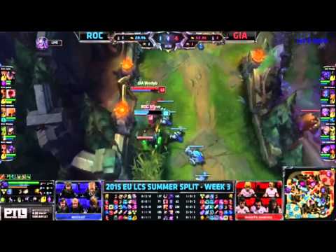 ROC vs GIA - EU LCS Summer 2015 Week 3 Day 1