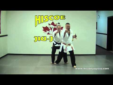 Self Defense Technique - Bear hug over the arms from rear held low - Hiscoe Jiu-Jitsu